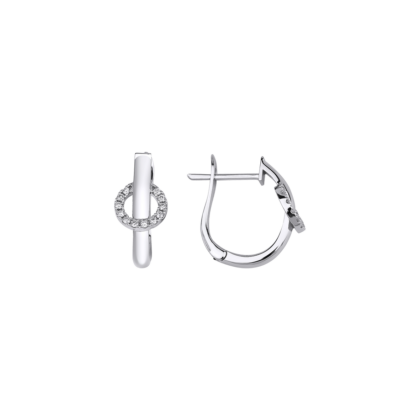 Minimalistické náušnice s brilianty
