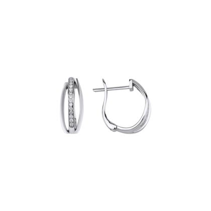 Minimalistické náušnice s brilianty na každý den