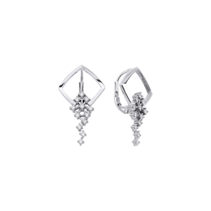 Luxusní visací náušnice s brilianty