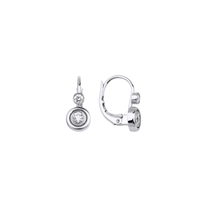 Elegantní náušnice s brilianty na každý den