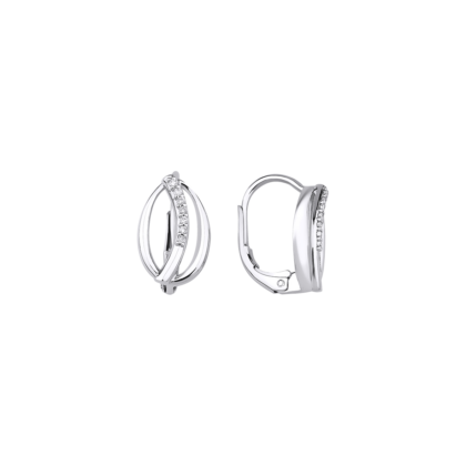 Každodenní náušnice zdobené jemnými brilianty