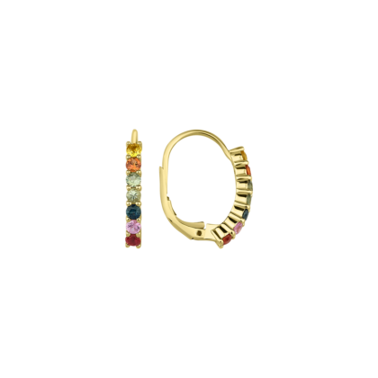 Nadčasové náušnice zdobené barevnými safíry