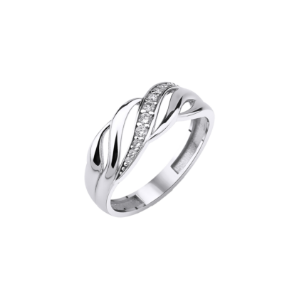 Luxusní prsten zdobený vsazenými brilianty