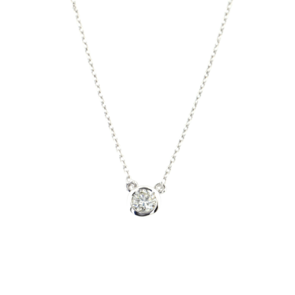 Elegantní solitérní náhrdelník s briliantem