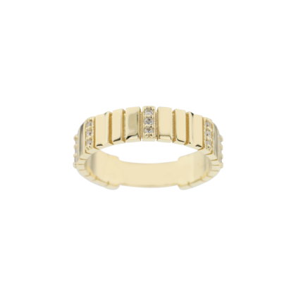 Luxusní nadčasový prsten zdobený brilianty